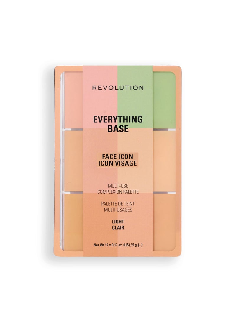 REVOLUTION Everything Base Face Icon Complexion Palette Light - Image 1
